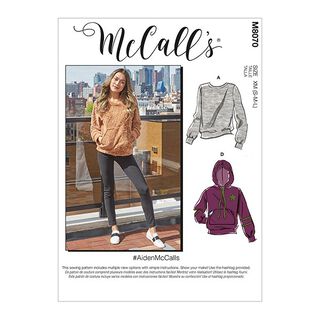 Tričko s kapucí, McCall´s 8070 | S-L, 