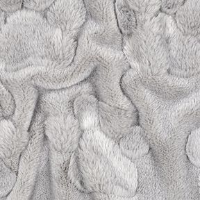 Hebký fleece Psí tlapky – sloní šedá, 