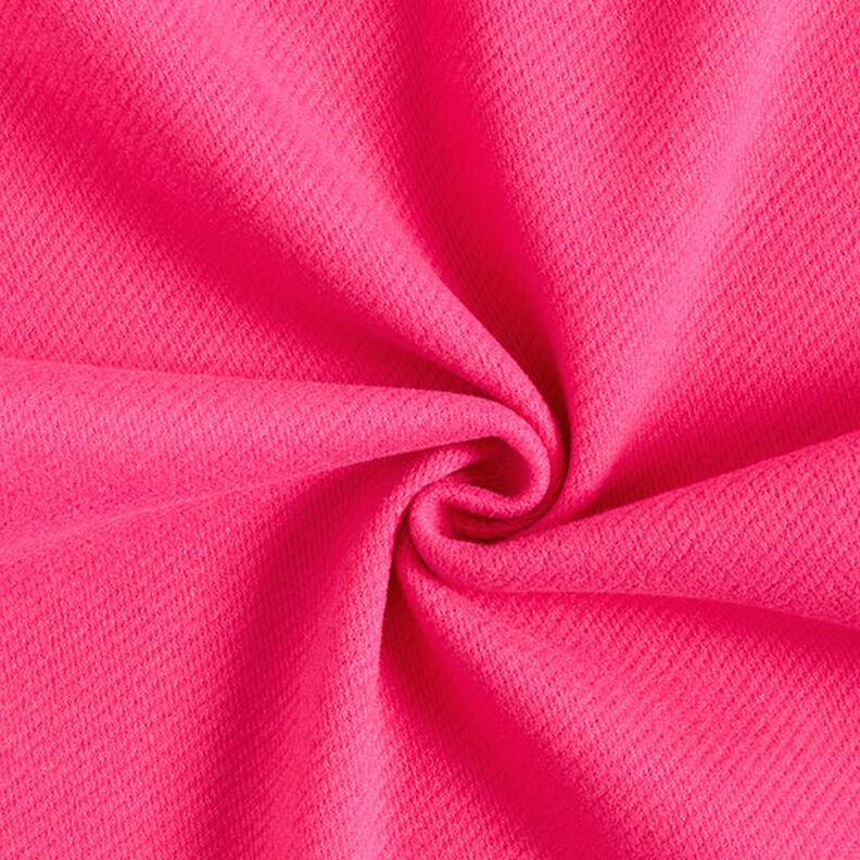 Kabátová tkanina směs vlny Uni – výrazná jasně růžová,  image number 1
