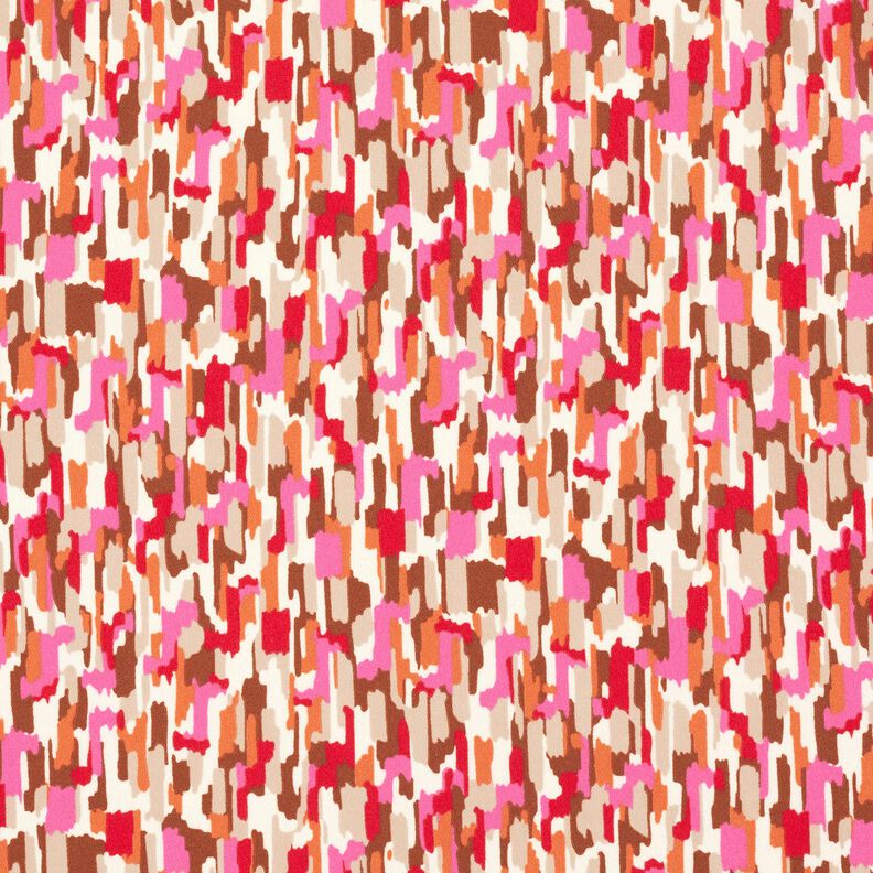 Tahy štětcem na krepové tkanině – pink/tmavě béžová,  image number 1