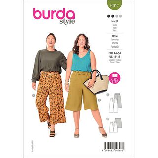 kalhoty | Burda 6017 | 44–54, 
