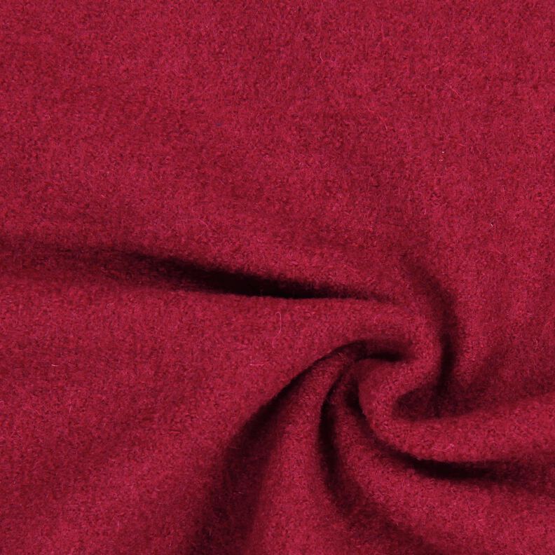 Valchovaný vlněný loden – karmínově červená, image number 1