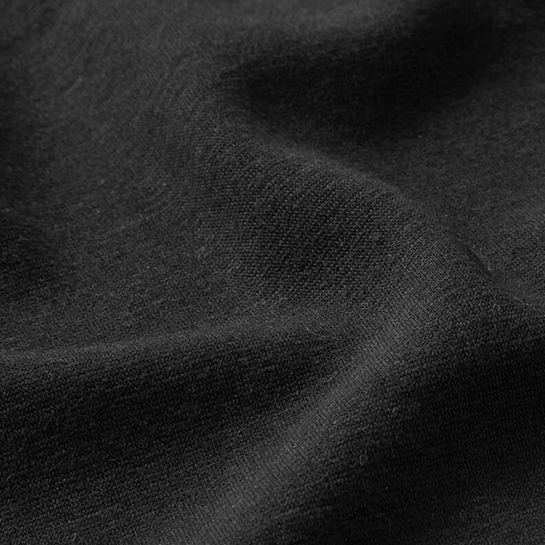 Alpenfleece Hebká teplákovina Jednobarevné provedení – černá,  image number 3