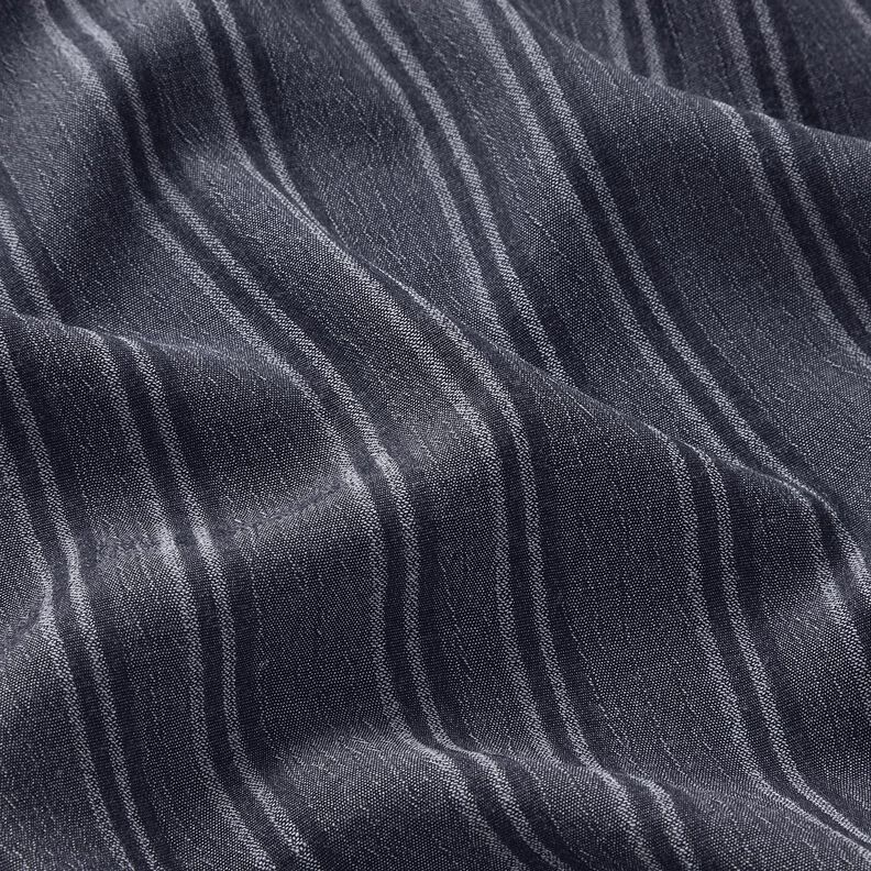 Bavlněná tkanina s drcenými pruhy – namornicka modr,  image number 2