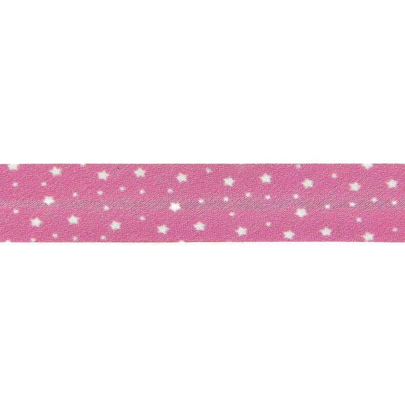 Šikmý proužek Hvězdy Bio bavlna [20 mm] – pink,  image number 1