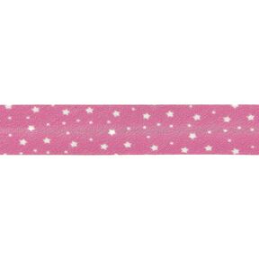 Šikmý proužek Hvězdy Bio bavlna [20 mm] – pink, 