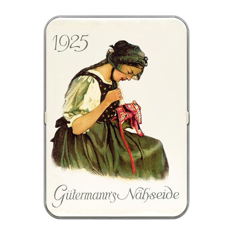 Nostalgická krabička 1925 Sada univerzálních šicích nití [ 100m | 8 ks | 13 x 9 x 2 cm ] | Gütermann,  image number 2