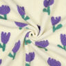 Plyš teddy tulipány | Poppy Fabrics – slonová kost,  thumbnail number 3