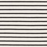 Bavlněný žerzej Široké a úzké pruhy – kremová/černá,  thumbnail number 1
