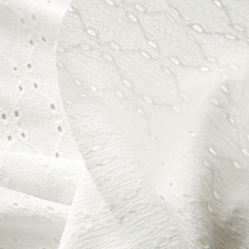 Výšivka Krinkel jersey s očky – bílá,  image number 3