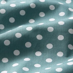 Bavlněný popelín Polka Dots – perlově šedá/bílá, 