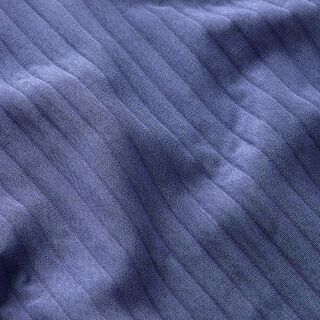 Strečový žakár 3D pruhy | Fibre Mood – džínově modrá, 