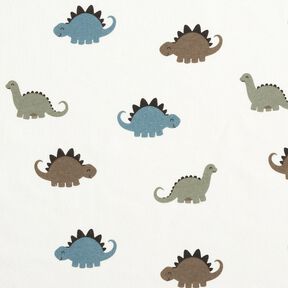 Bavln?n&yacute; žerzej &Scaron;?astn&iacute; dinosau?i &ndash; b&iacute;l&aacute;/zelen&aacute;, 