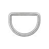 Doplňky ke kabelkám Sada [ 5-díly | 25 mm] – stříbrná kovový,  thumbnail number 6