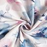 Dekorační látka Polopanama Velké akvarelové květiny – bílá/pastelově fialová,  thumbnail number 3