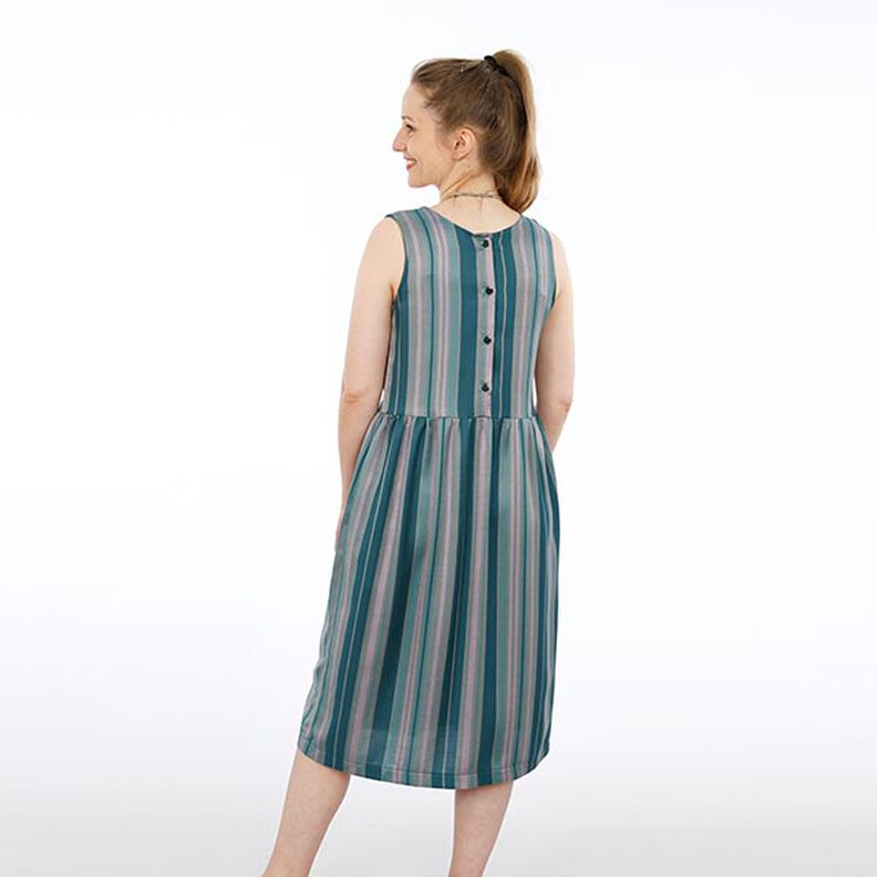 FRAU ADELE – šaty na ramínka s knoflíkovou lištou vzadu, Studio Schnittreif  | XXS -  XXL,  image number 6