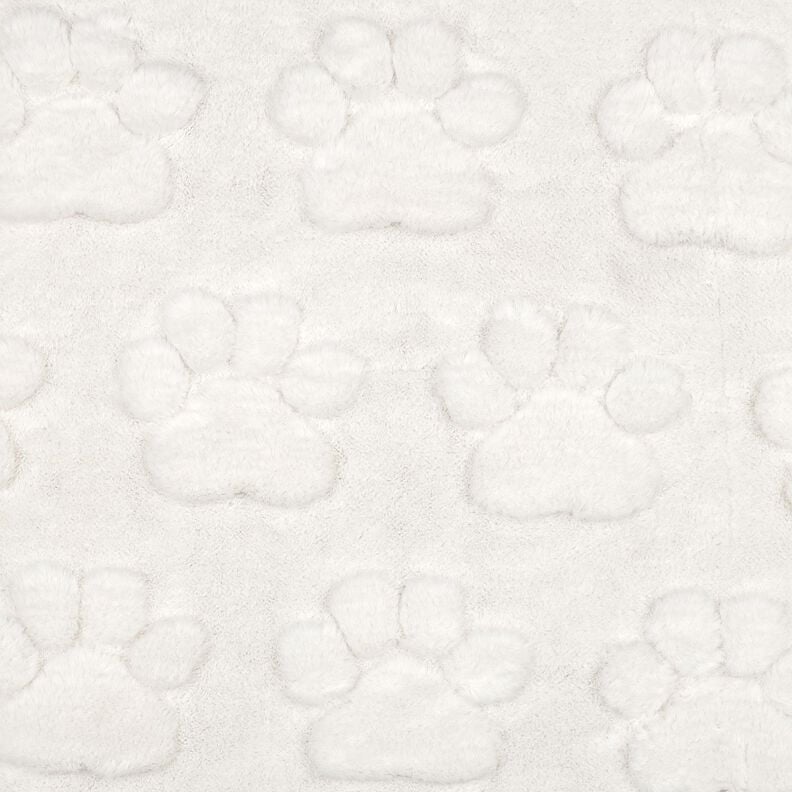 Hebký fleece Psí tlapky – slonová kost, image number 1