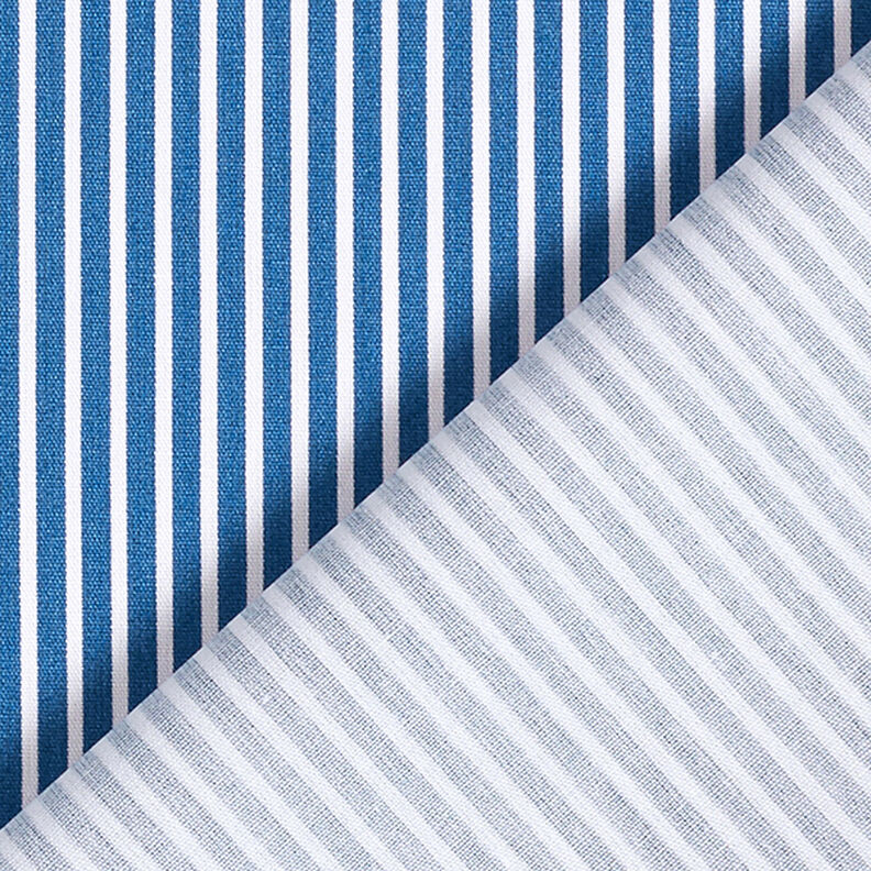 Bavlněný popelín Proužky – džínově modrá/bílá,  image number 4