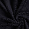 Bavlněný materiál šerpa jednobarevný – černá,  thumbnail number 3
