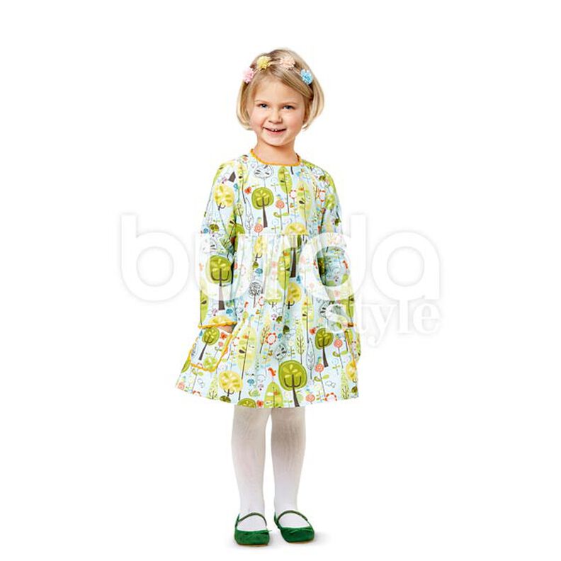 Dívčí šaty, Burda 9373,  image number 4