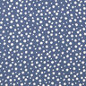Viskózová látka nepravidelné puntíky – ocelová modr/bílá,  thumbnail number 1