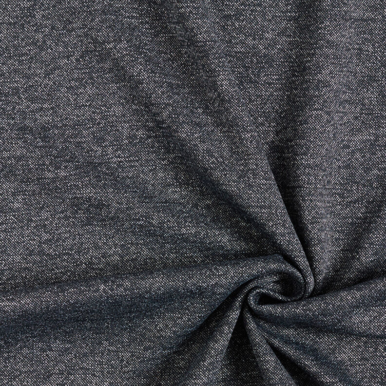 Piqué Jersey melírovaná – noční modrá,  image number 1
