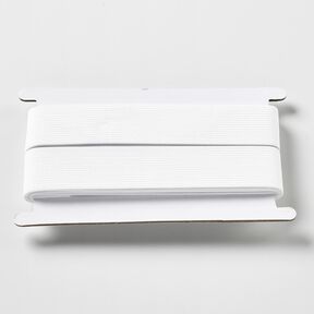 Hladká gumová stužka [3 m | 30 mm] – bílá, 