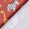Bavlněný popelín Zvířátka z džungle digitální potisk – terracotta,  thumbnail number 4