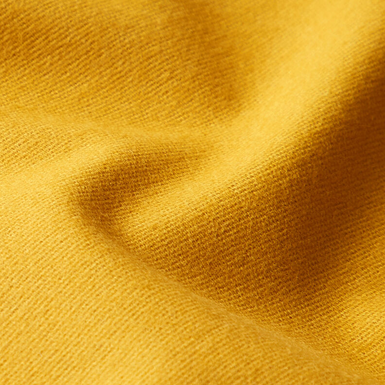Bavlněný flanel Jednobarevné provedení – hořčicove žlutá,  image number 3