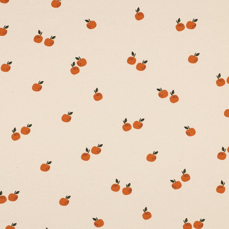 GOTS Bavlněný žerzej Pomeranče | Poppy Fabrics – světle béžová/karamelová,  image number 1