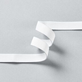 Hladká gumová stužka [3 m | 15 mm] – bílá, 