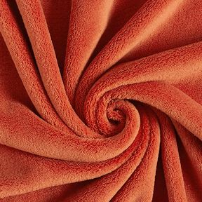 Hebký fleece – terracotta, 