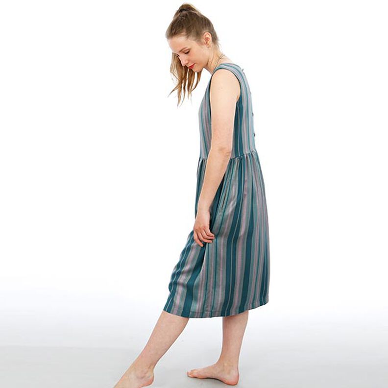 FRAU ADELE – šaty na ramínka s knoflíkovou lištou vzadu, Studio Schnittreif  | XXS -  XXL,  image number 5