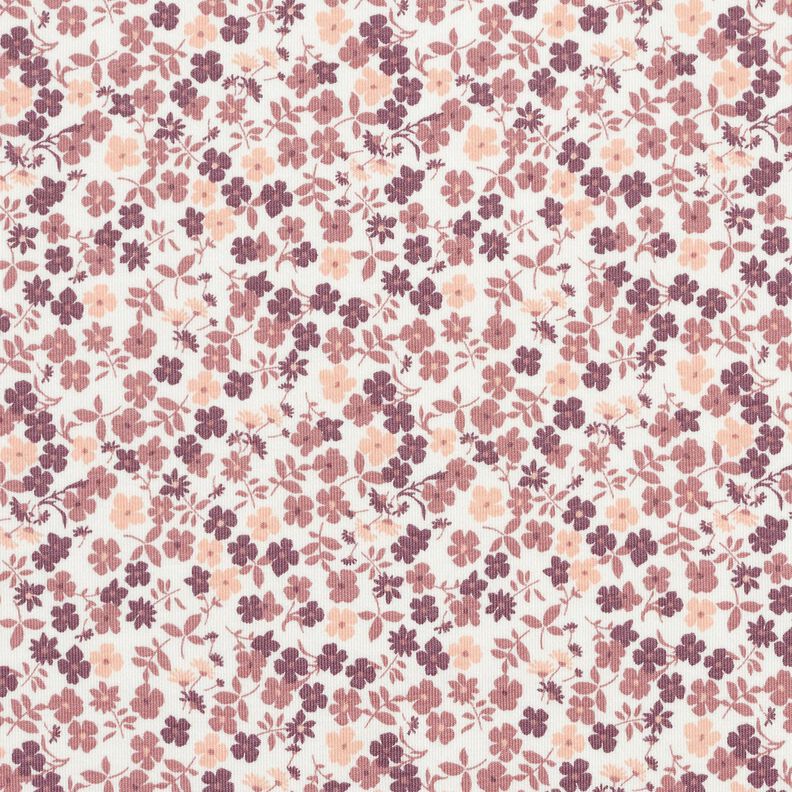 Bavln?n&yacute; žerzej Mo?e kv?tin &ndash; b&iacute;l&aacute;/sv?tle fialova,  image number 1