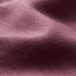 Lněná látka Ramie mix medium – tmavě starorůžová, 