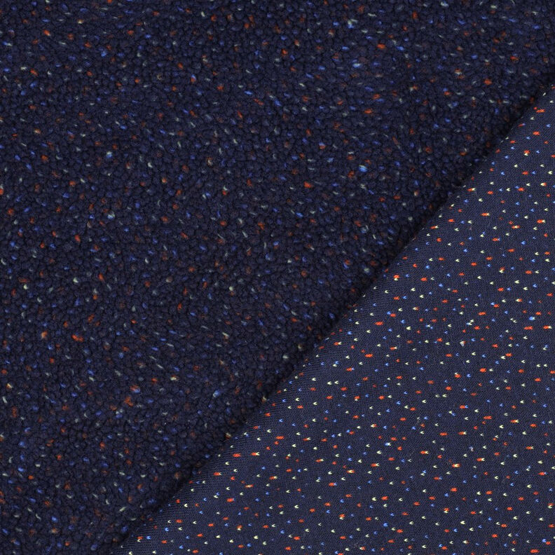 Plyš teddy Tvíd Melír | Poppy Fabrics – namornicka modr, image number 4