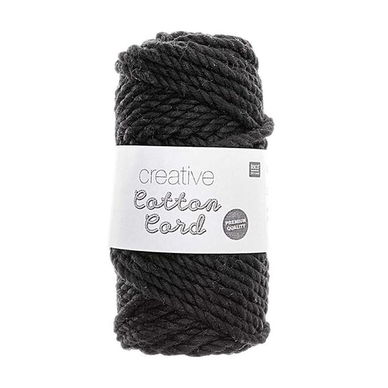 Creative Cotton Cord [5mm] | Rico Design – černá,  image number 1
