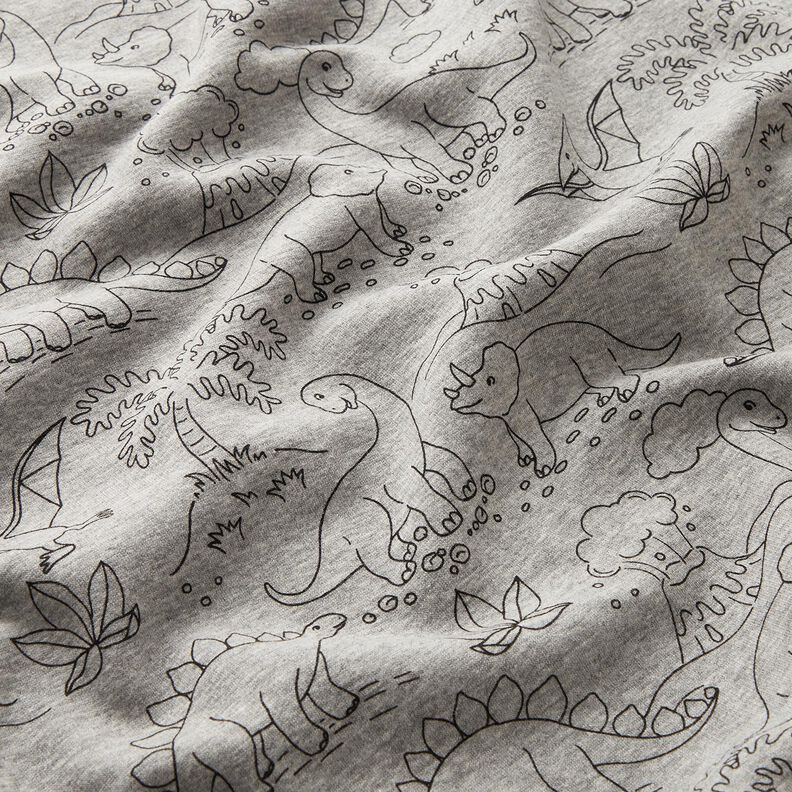 Alpenfleece Dinosauři – stříbrná/černá,  image number 2