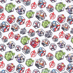 Kreton Licenční látky Avengers kachle s motivem | Marvel – bílá, 