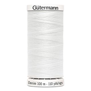Džínová nit [1016] | 100 m  | Gütermann – bílá, 