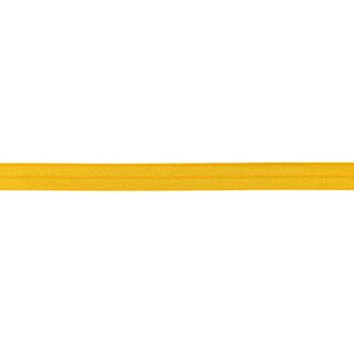 Elastická lemovací stuha  lesklý [15 mm] – hořčicove žlutá, 