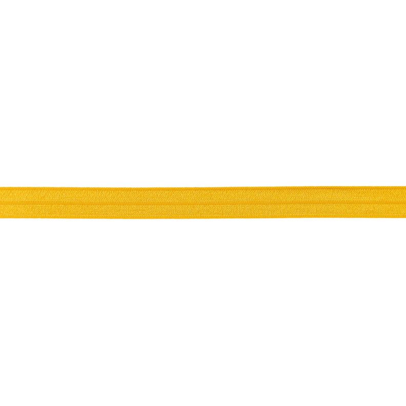 Elastická lemovací stuha  lesklý [15 mm] – hořčicove žlutá,  image number 1