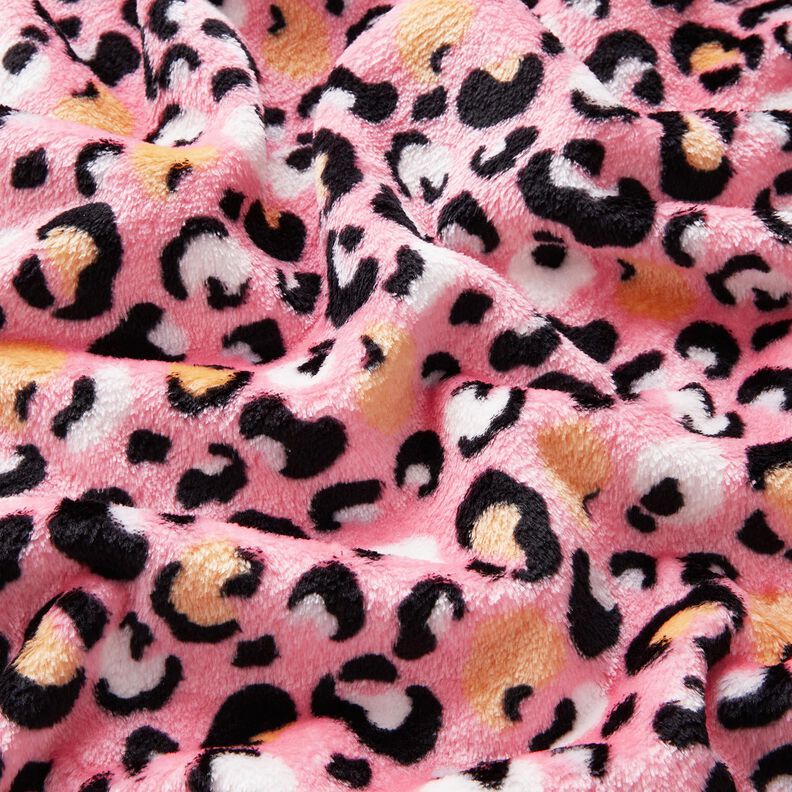 Hebký fleece Leopardí vzor – růžová, image number 2