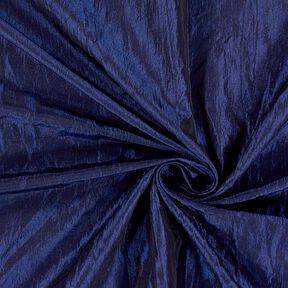 Taftová látka mačkaná – namornicka modr | Zbytek 60cm, 