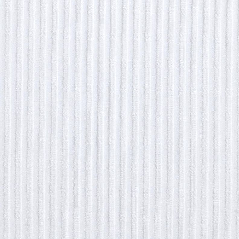 Žebrovaný žerzej Jediný pletený vzor – bílá,  image number 1