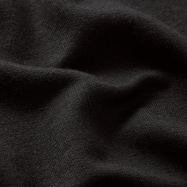 LENZING™ ECOVERO™ Lehké francouzské froté – černá,  image number 2