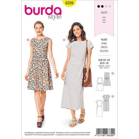 Šaty, Burda 6339 | 34 - 44, 