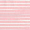 Viskózový streč s třpytivými pruhy – růžová/bílá,  thumbnail number 1