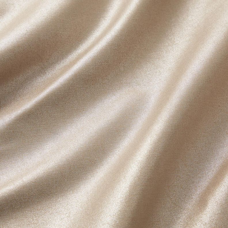 Strečová tkanina na kalhoty třpytivá – zlatá metalická/béžová,  image number 2