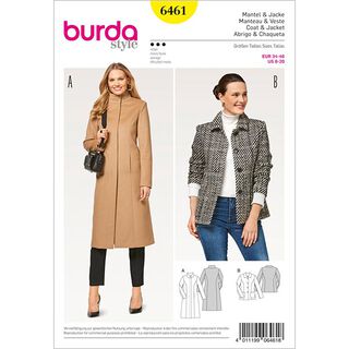 Kabát | bunda, Burda 6461 | 34 - 46, 
